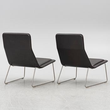 Jasper Morrison, armchairs, a pair, "Low and Pad", Cappelini, Italy,