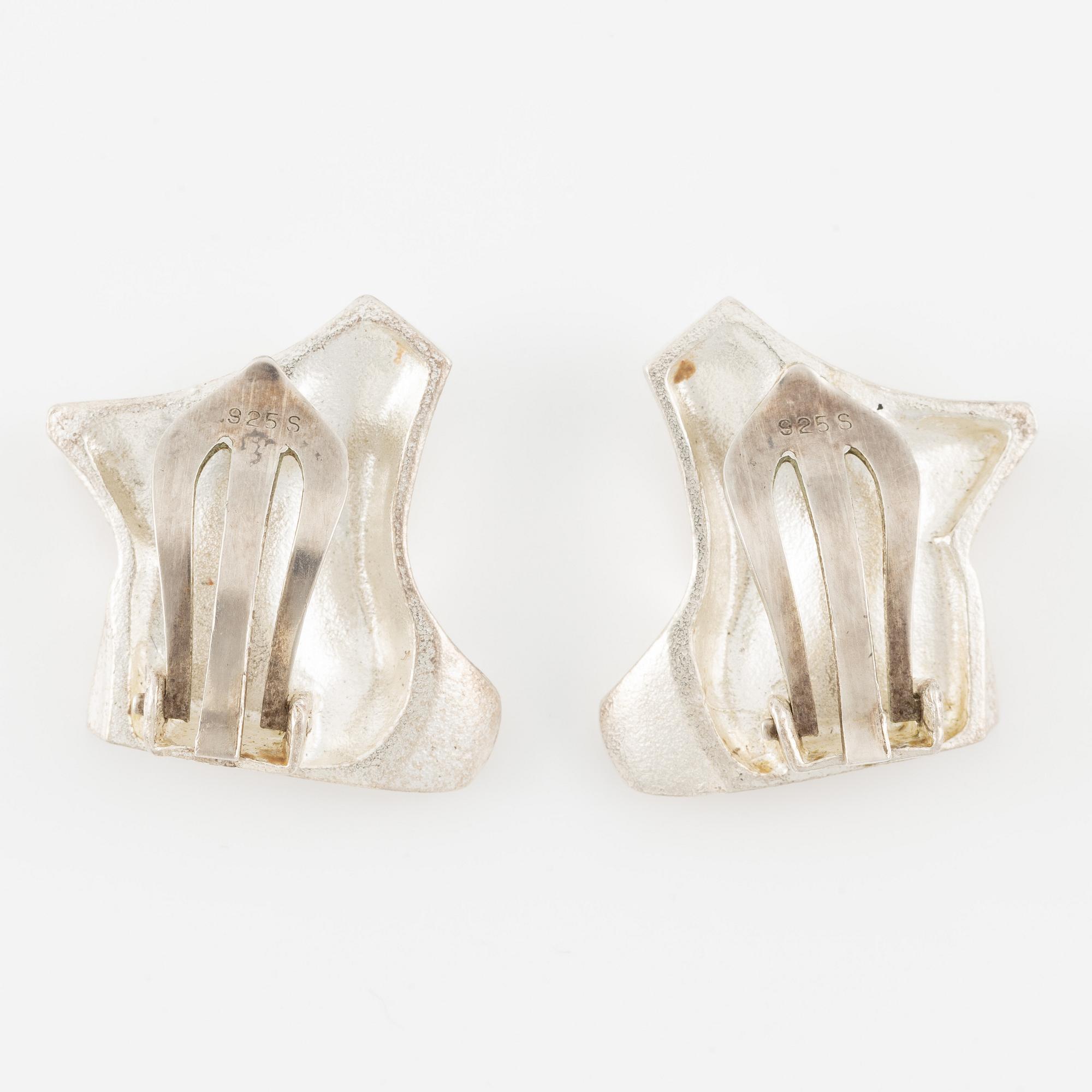 Lapponia, ett armband, en ring och ett par örhängen, sterlingsilver.