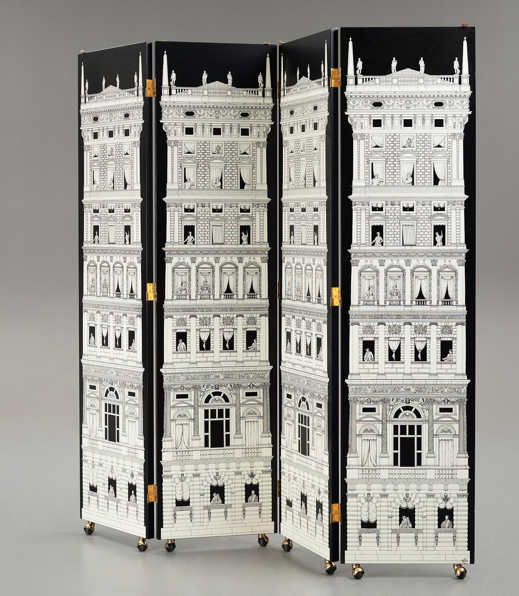 Piero Fornasetti, rumsavdelare/skärm, Milano, Italien 2013.