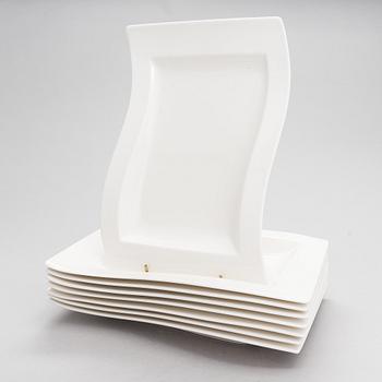 Service parts, "New wave", 37 parts, Villeroy & Boch. Germany.