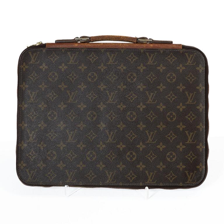 Louis Vuitton, a document holder and a note pad holder, 1985-87.
