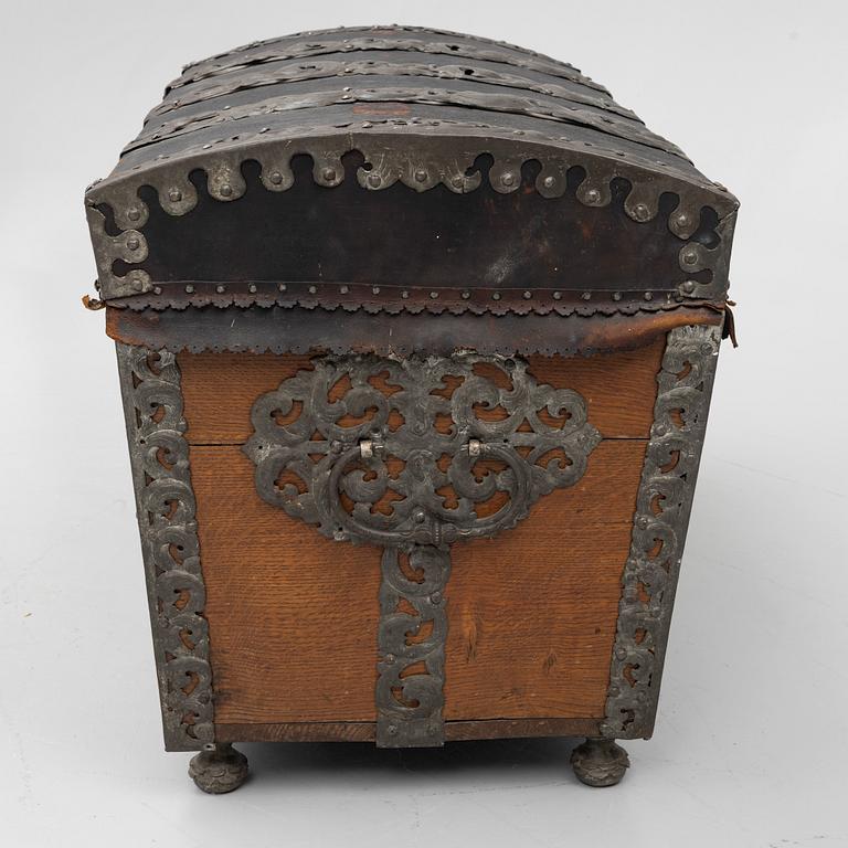 A Swedish baroque chest, circa 1700.