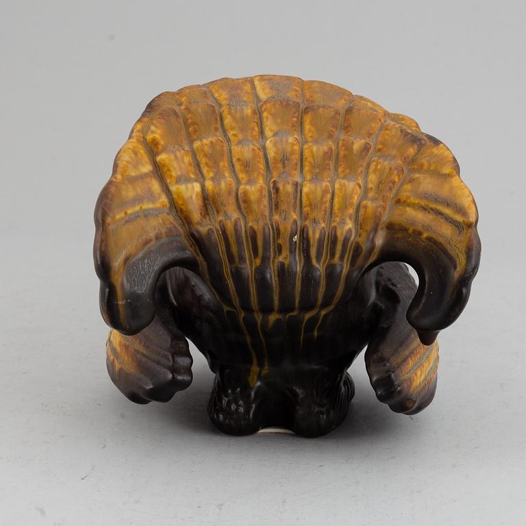 GUNNAR NYLUND, tjäder, stengods. Rörstrand, 1900-tal.