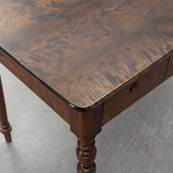 An early 20th Century birch writing desk.