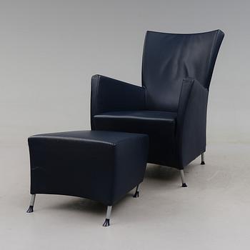 FÅTÖLJ MED FOTPALL, "Windy", Gijs Papavoine, Montis Holland.