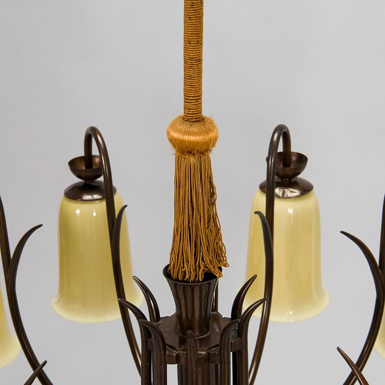 Taklampa, 1940-50-tal.