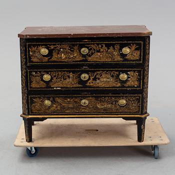 A 19th century gustavian style chest of drawers.