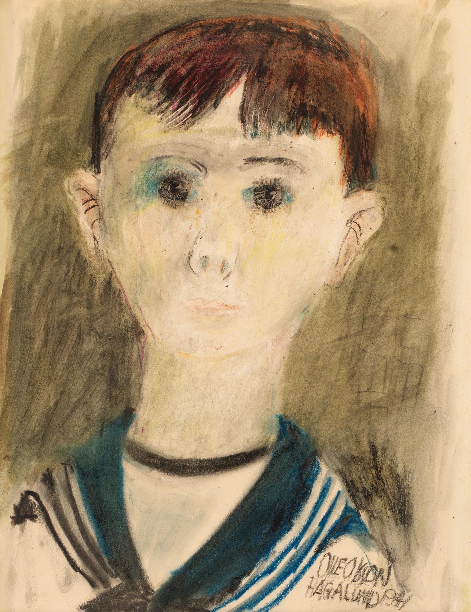 Olle Olsson-Hagalund, Boy in navy suite.