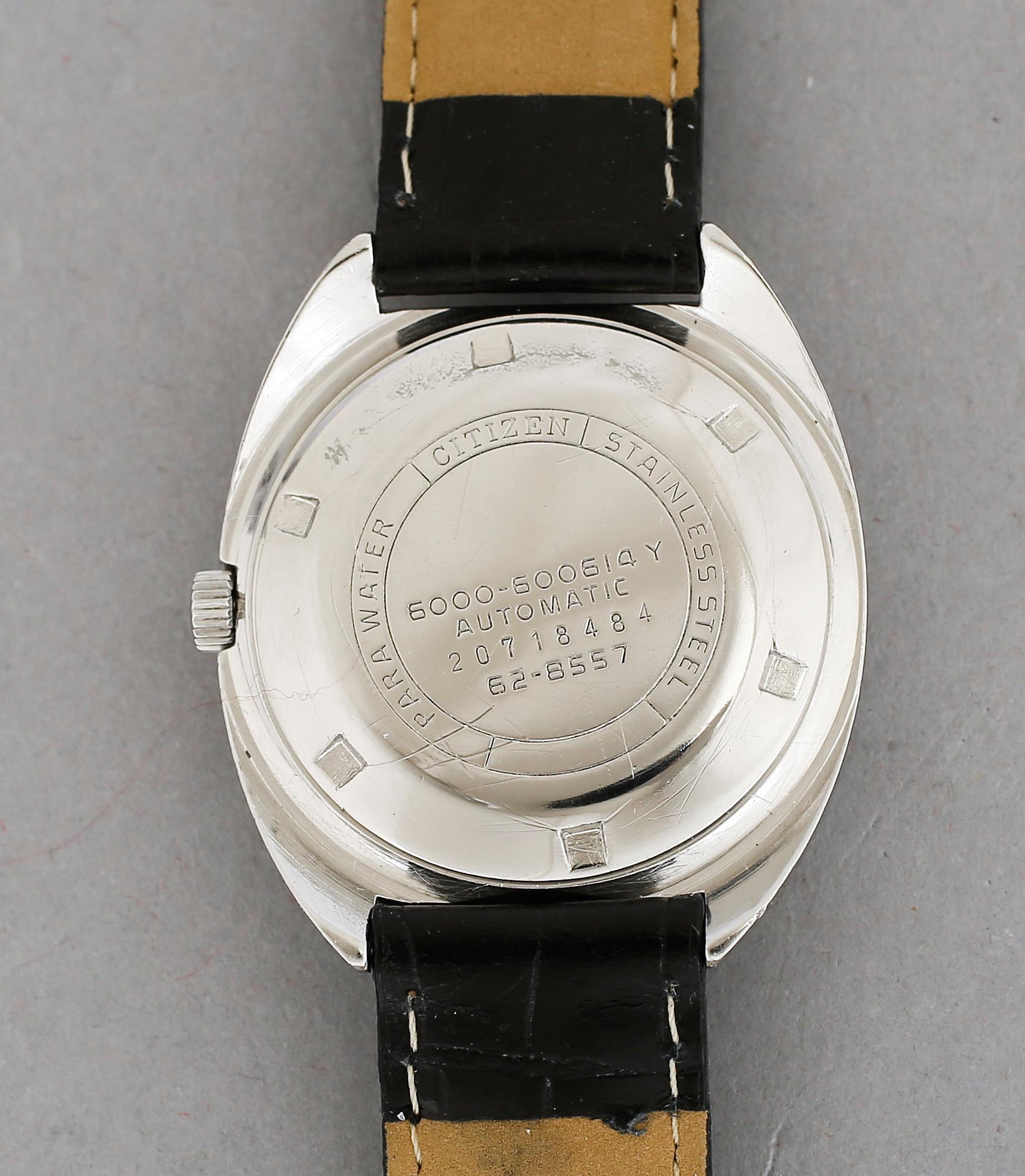ARMBANDSUR, Citizen, stål, 1970-tal.