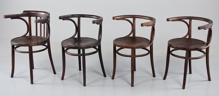 KARMSTOLAR, 4 st, Mellaneuropa, 1900-talets första hälft.