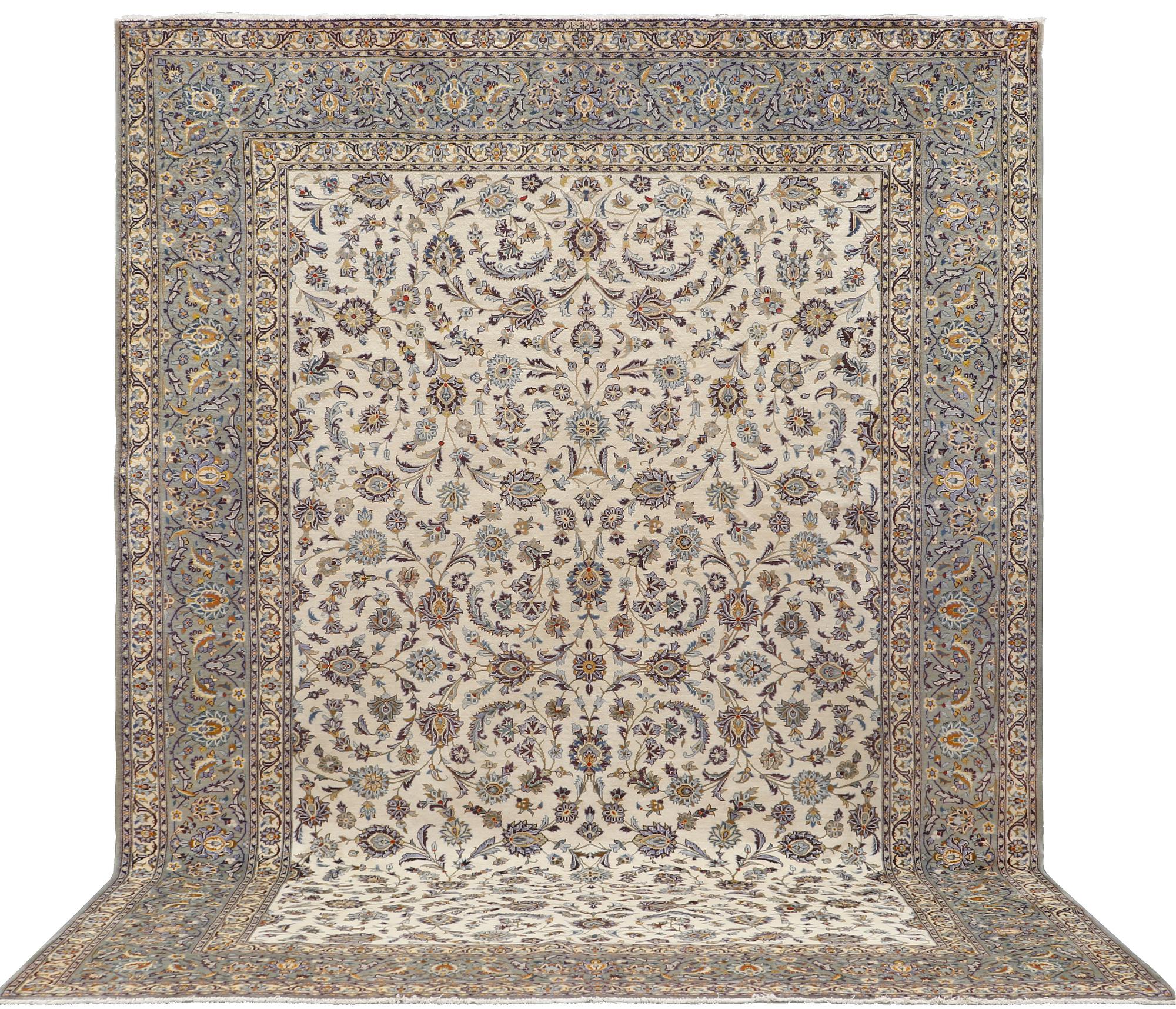 A Kashan carpet, approx. 403 x 300 cm.