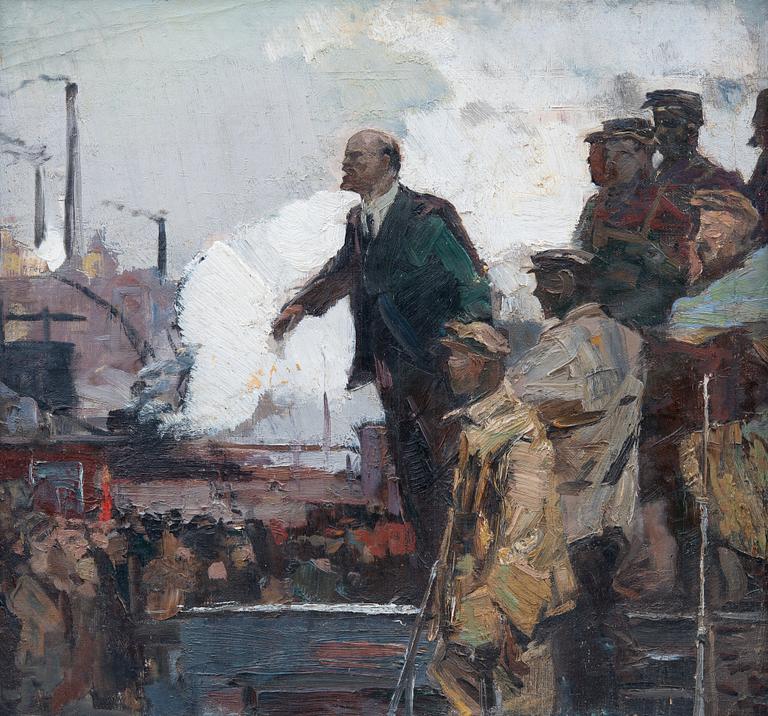 Vladimir Ivanovich Ovchinnikov, LENIN AT THE FACTORY.