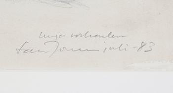 LARS JONSSON, akvarell, signerad och daterad -83.