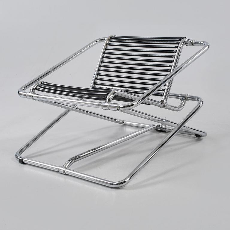 FÅTÖLJ, troligen "Rocking chair", Ron Arad, One Off, England. 1980-tal.