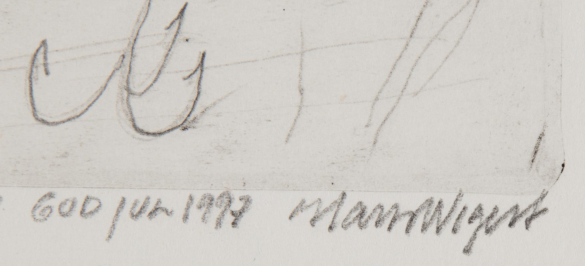 HANS WIGERT, 5 etchings, signed.