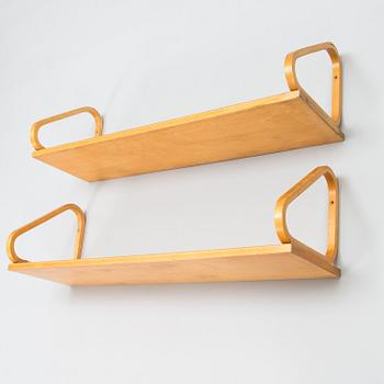 ALVAR AALTO, hyllyjä, 2 kpl, 112B, Artek 1900-luvun puoliväli.