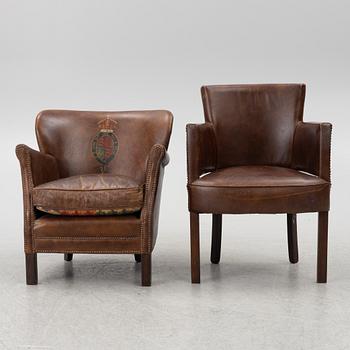 Club chairs, 2 pcs, different models, 2000s.