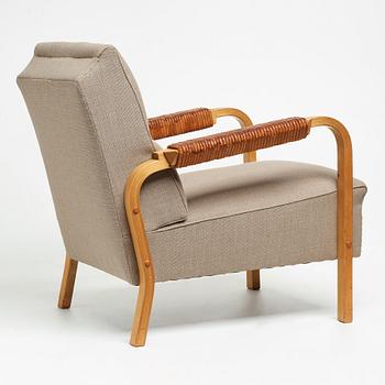 Alvar Aalto, a "model 48" easy chair for Oy Huonekalu- ja Rakennustyötehdas AB, Finland 1940-50's.