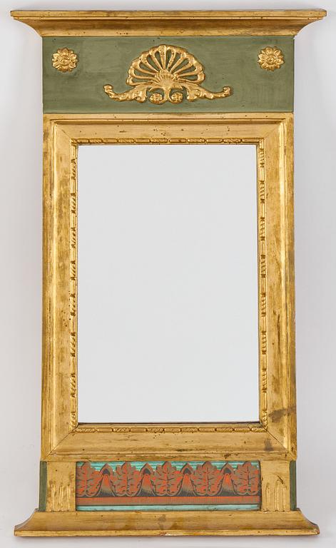 A mirror by Johan Engström, Hudiksvall, early 19th Century.