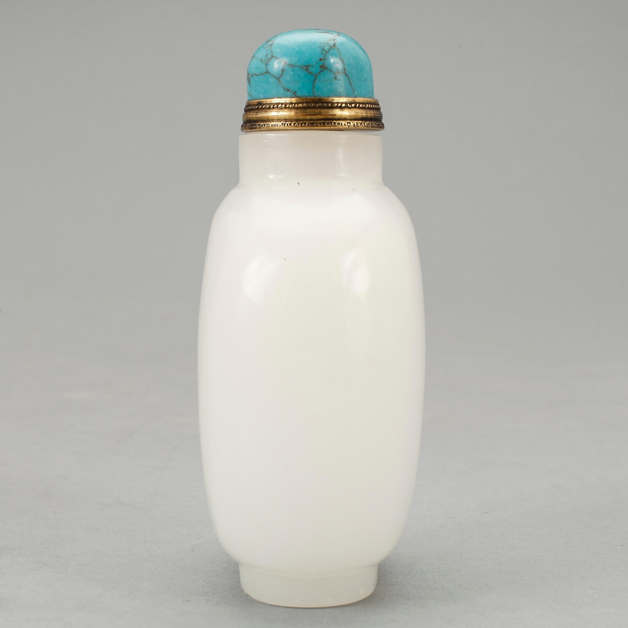 SNUSFLASKA, nefrit, Kina 1900-tal.