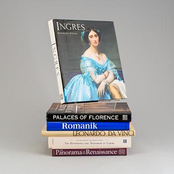 Six books about art.