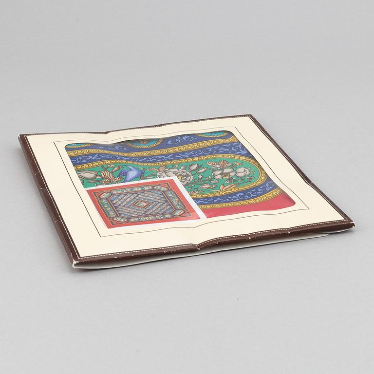 Hermès, a 'Qalamdan' silk scarf.