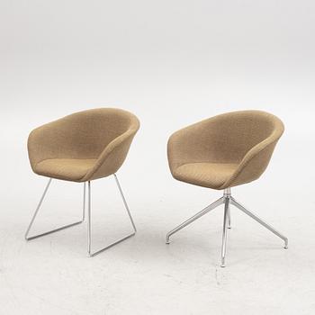 Lievore Altherr Molina, armchairs, 5+1 pcs, "Duna 02", for Arper, Italy.