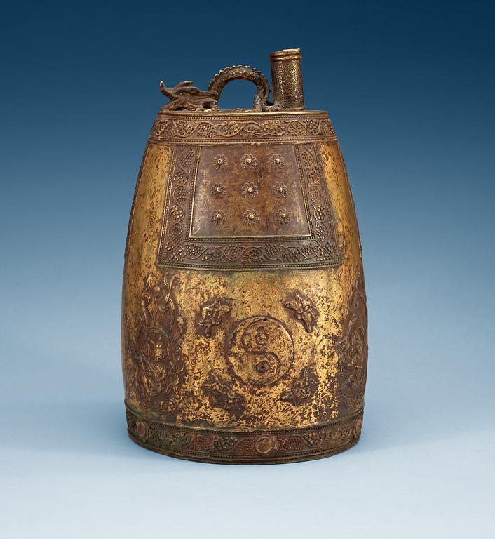 A Buddhist bronze temple bell, Korea, Koryo 14th-15th Century.