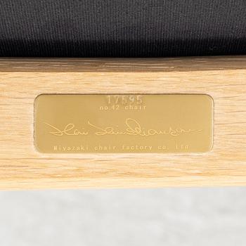 Kai Kristiansen, karmstol, No 42, Miyazaki Chair Factory, Japan.