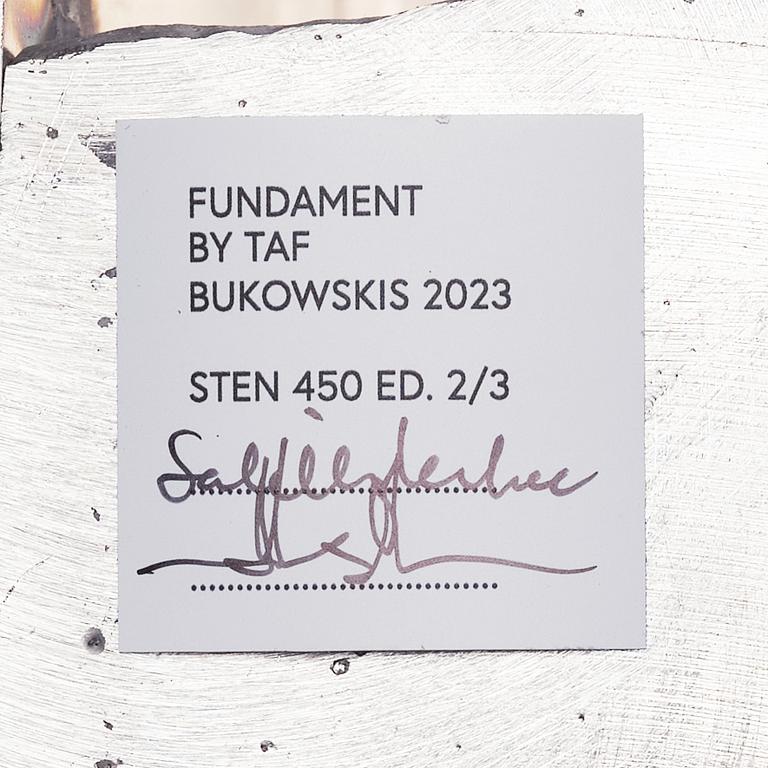 TAF, Gabriella Lenke & Mattias Ståhlbom, "Sten 450", pedestal, ed. 2/3.