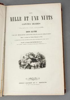 TUSEN OCH EN NATT, 3 volymer, Les Mille et une Nuits, I-III, Paris 1800-tal.