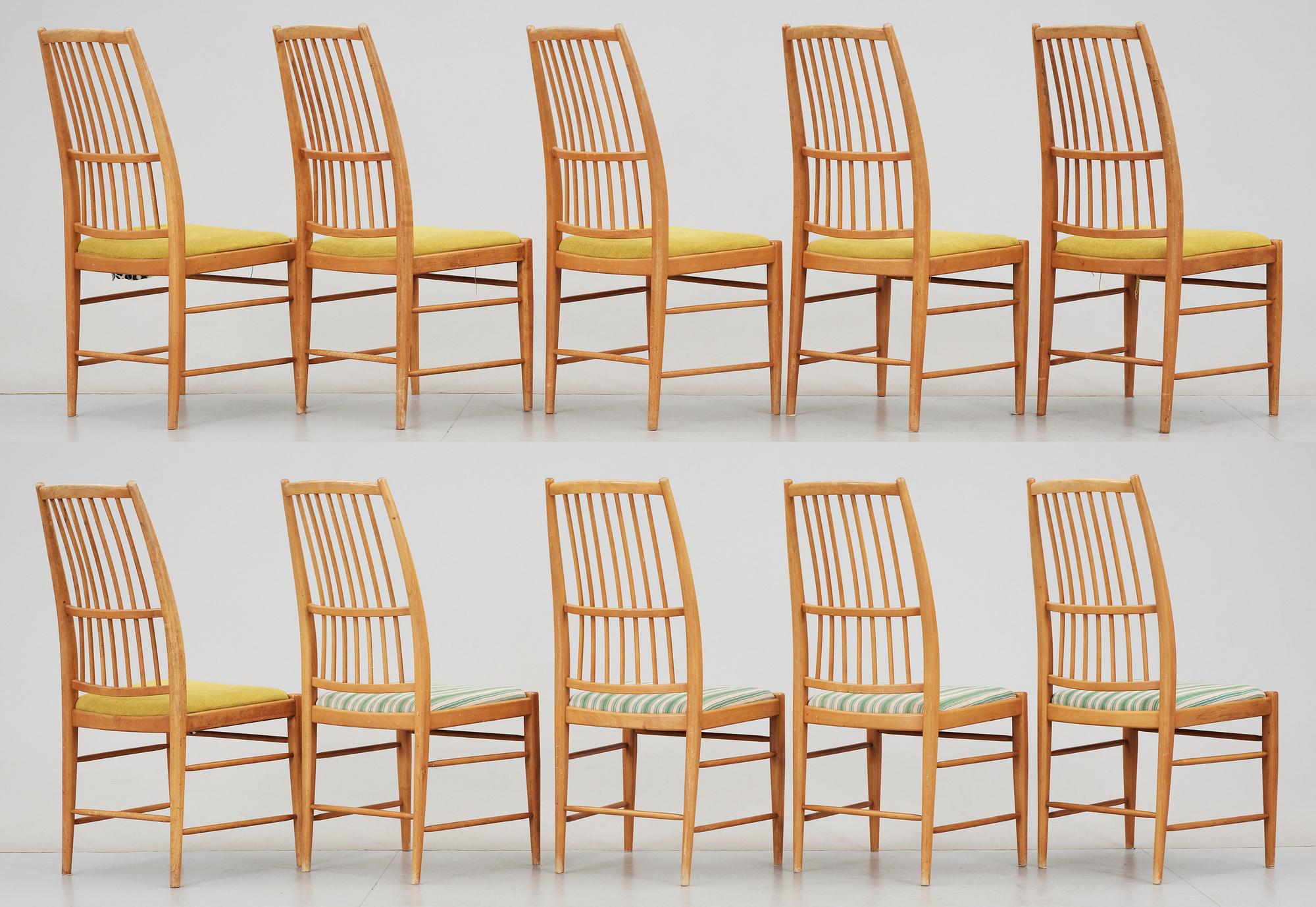 STOLAR, 10 st, "Napoli", design David Rosén, 1960-tal.