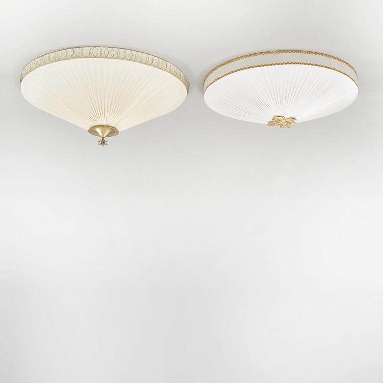 Two first half of the 20th century ceiling lights.