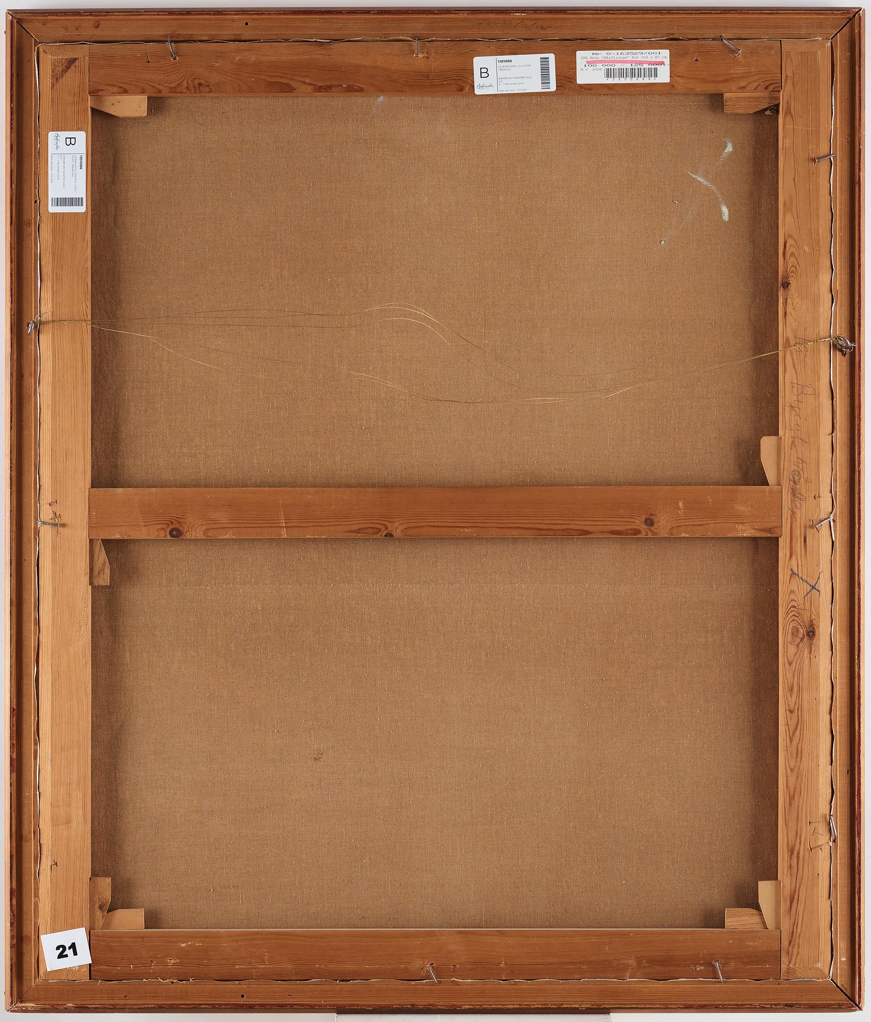 Johan Axel Gustav, "J.A.G." Acke, "Måsflickan".