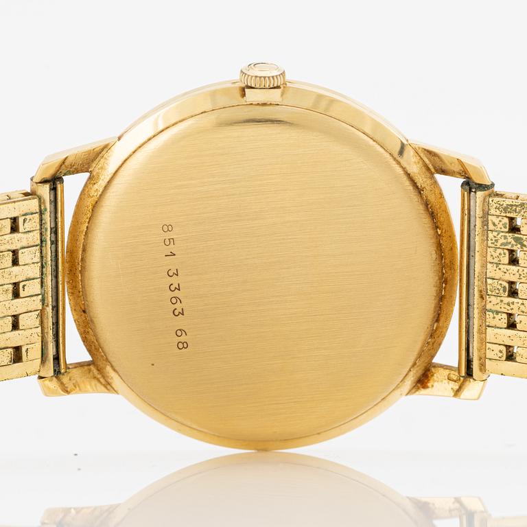 Certina, wristwatch, 18K gold, 34 mm.