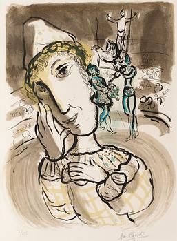 368. Marc Chagall, "Le cirque au clown jaune".