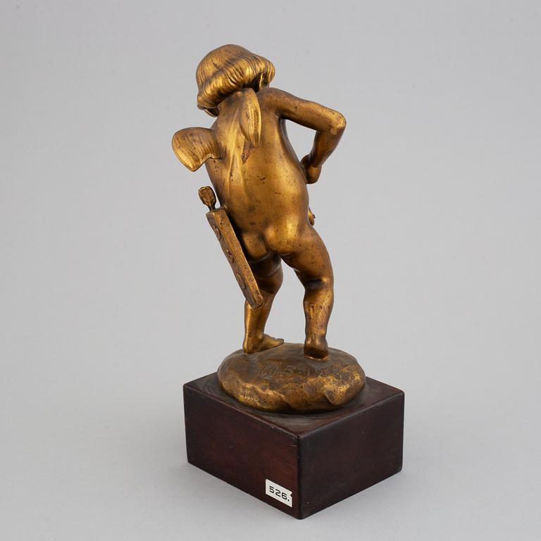 Carl Johan Bonnesen, a patinated bronze sculpture, signed CJB and dated 1915.