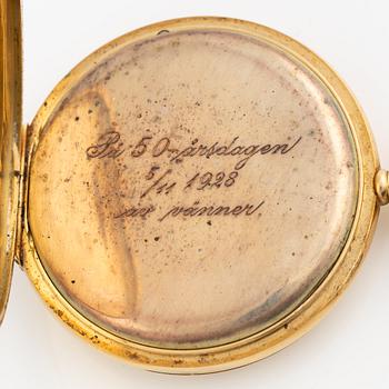 Pocket watch, hunter, 51.5 mm.