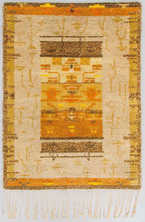 Margareta Ahlstedt-Willandt, a Finnish rya rug for Neovius. Circa 160 x 115 cm.