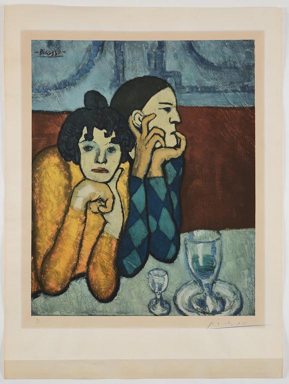 Pablo Picasso, "L'Arlequin et sa Compagne (Les deux Saltimbanques)".