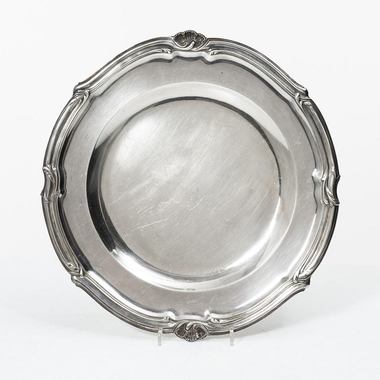 A French silver dish, mark of Adolphe Boulenger, Paris, 1876-1899.