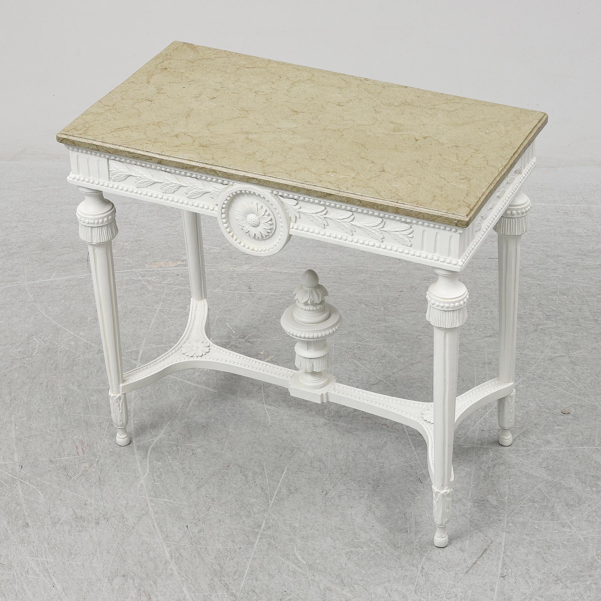 An end of the 18th Century Gustavian console table.