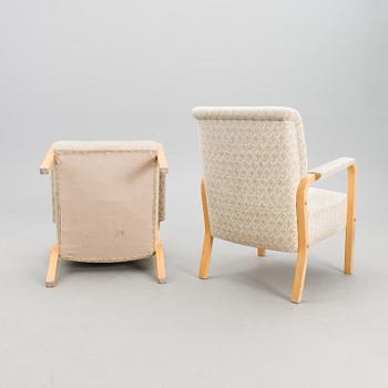 A pair of armchairs, model 47, Artek, mid-20th century.