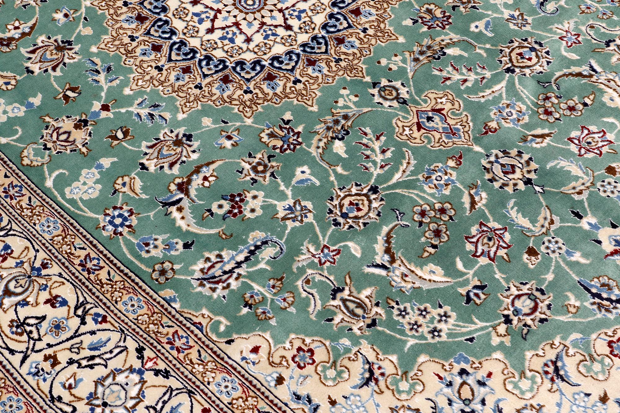 A carpet, Nain part silk so called 9 LAA 301 x 192 cm.