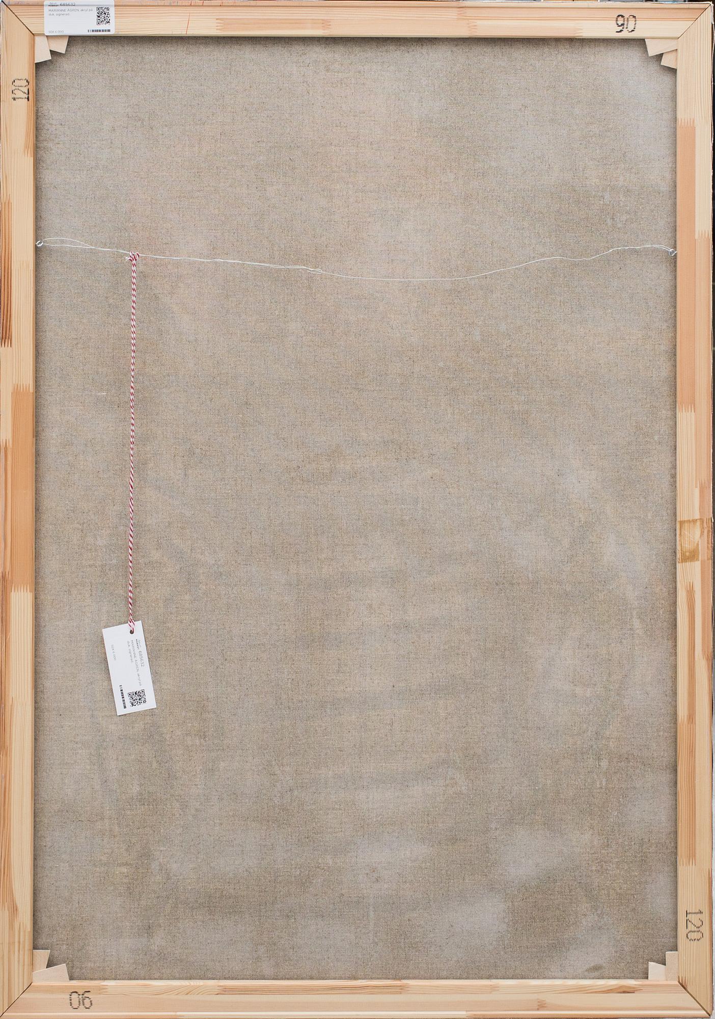 MARIANNE ÅGREN, akryl på duk, signerad.