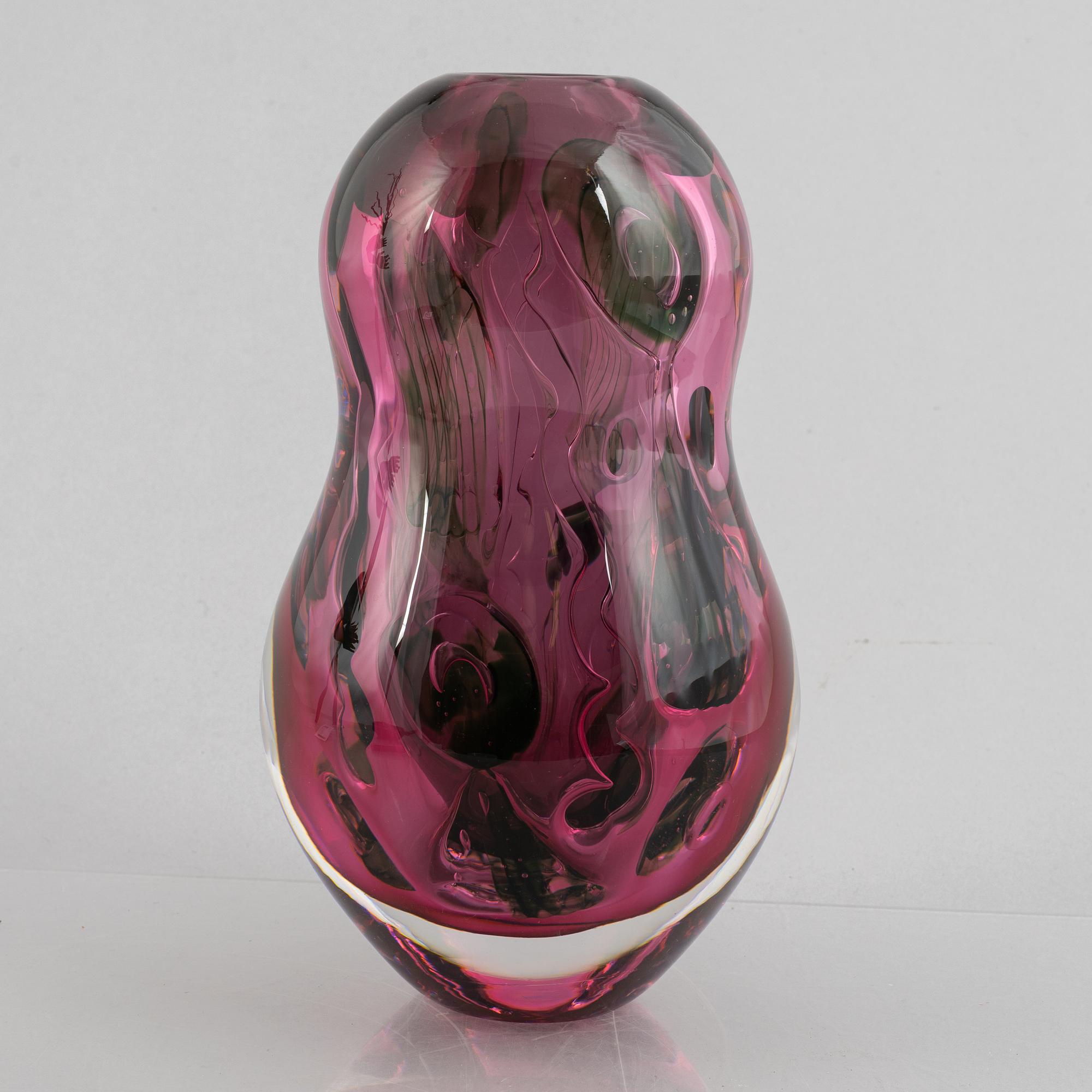 Heléne Krantz, vas, graal, unik, Orrefors, 2003.