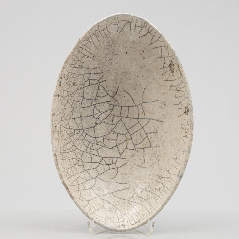 Cecilia Kraitz, bowl, raku, 1990s.