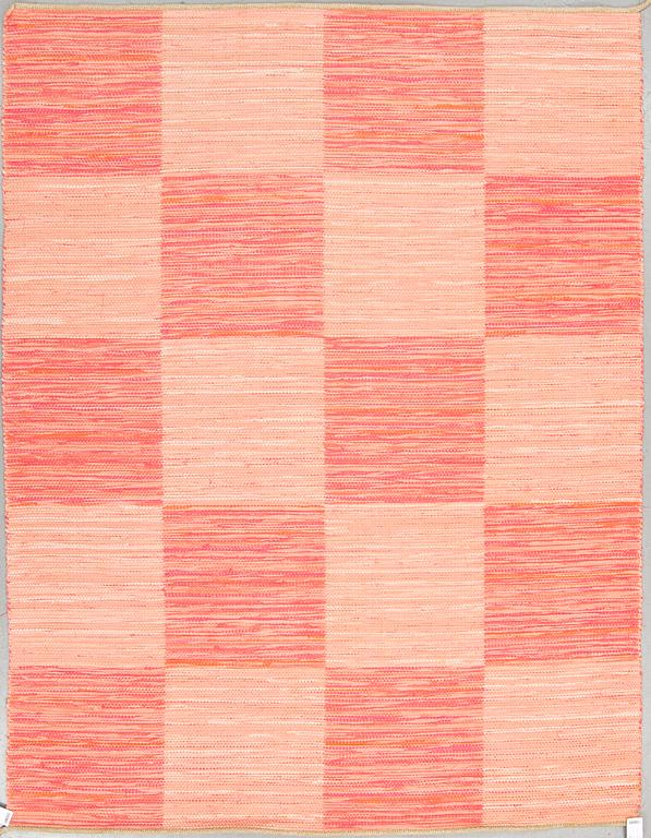 A CARPET. "Schackrutan", flat weave with rags, Firma Svenskt Tenn. Ca 252 x 194 cm.