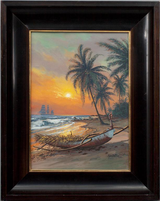 ADOLF BOCK, gouache, signeerattu ja päivätty 1931.