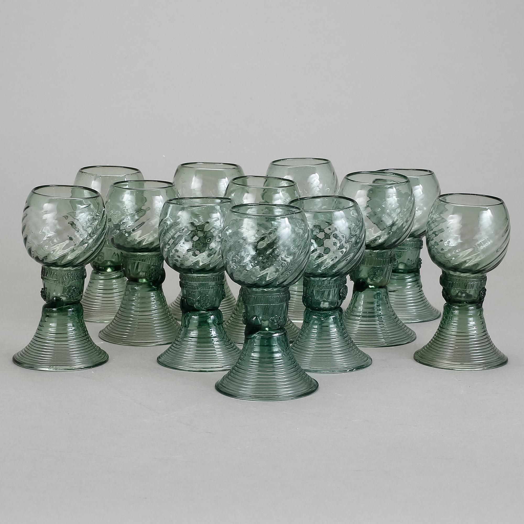 REMMAR, 12 st, glas, 1800-tal.